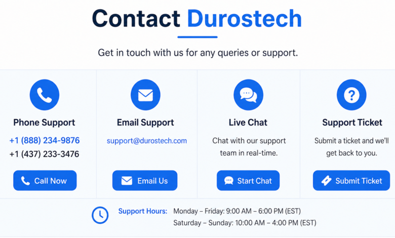 contact info durostech